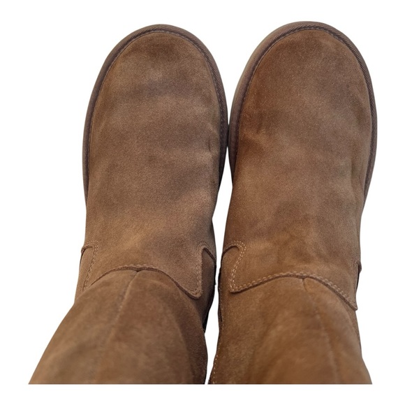 UGG Mid Suede Boot Chestnut Celvin 1118957 Zip Shearling Winter Women’s Size 10 - Picture 14 of 16